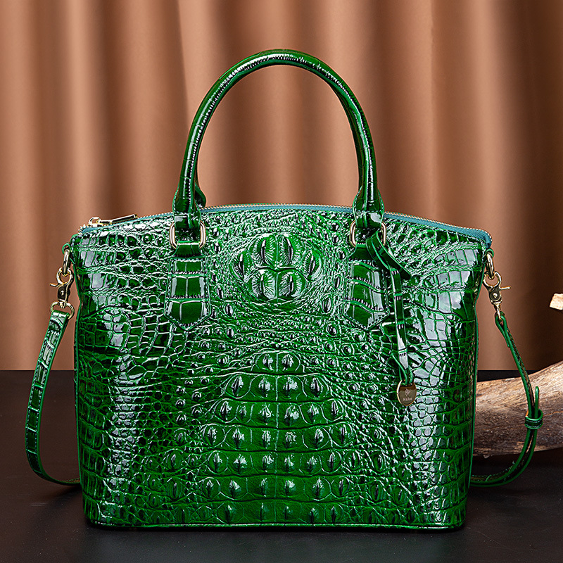 Crocodile Brahman 3D Neue Handtasche aus echtem Leder für Damen Doukuai Live Broadcast Organization_voghion.com