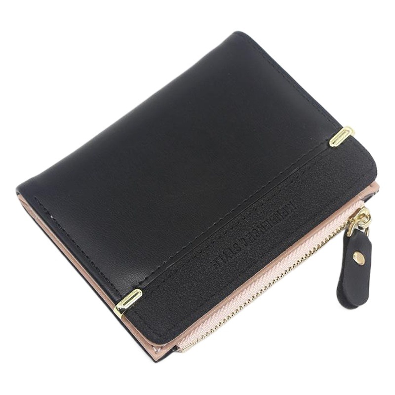 Short Women's Zipper Wallet Simple and Generous Coin Purse Women's Wallet Wallet Certificate Clutch Bag