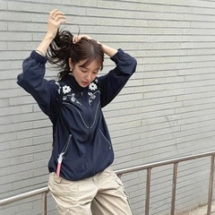 2025秋季新款国潮花卉刺绣街头复古夹克棒球男女百搭情侣外套上衣