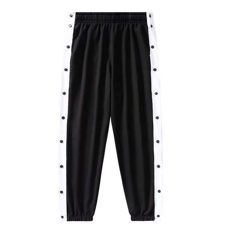 Pants Men's Summer New Nine-point Pants American Basketball Half-open Breasted Sweatpants Casual Student Sports Leggings_mkmklike.com