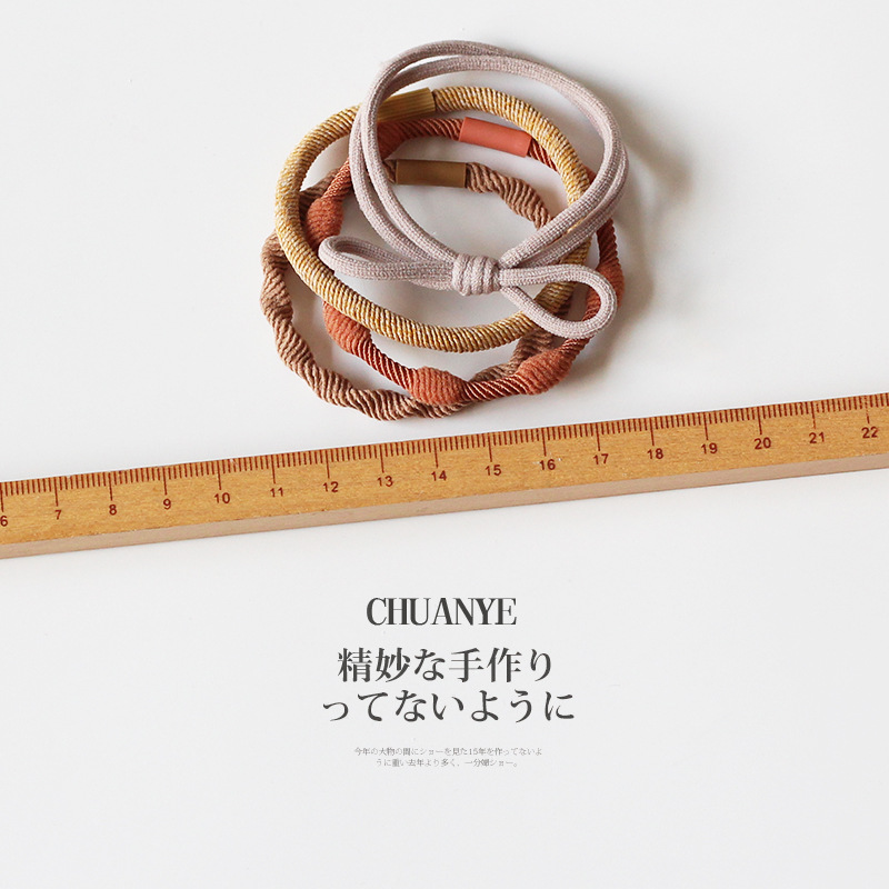 Children's High Ponytail Hair Rope Colorfulful Rubber Band High Elasticity Durable and Non-Harmful Hair Tie Girls Headband Little Girl Hair Accessories