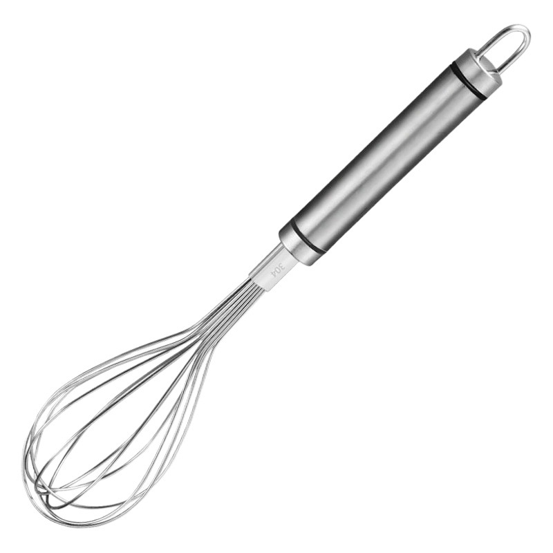 304 Stainless Steel Manual Egg Beater for Cake Cream Mixer Household Kitchen Baking Pieces Handheld Stirring Bar