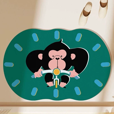 Stain-Resistant Door Mat Bathroom Shower | Avtomobil döşəmə paspasları - cycling-gorilla-4060cm-diatom-mud-small-size