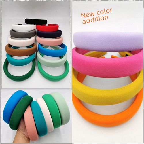 Candy Color Pure Cotton Headband 34 Colors Hyoja Style Korean Minimalist Thin Foam Hairband Won Bin Wang Can Same Version Celebrity Hairband