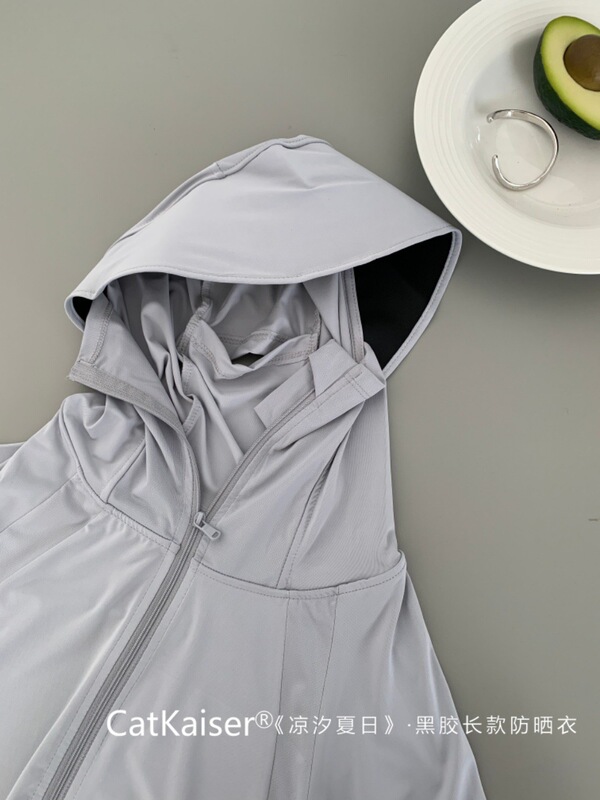 女性用ビニールロング日焼け止め服 2025 夏クール抗 UV upf50+ 屋外サイクリング日焼け止め服速乾性|undefined