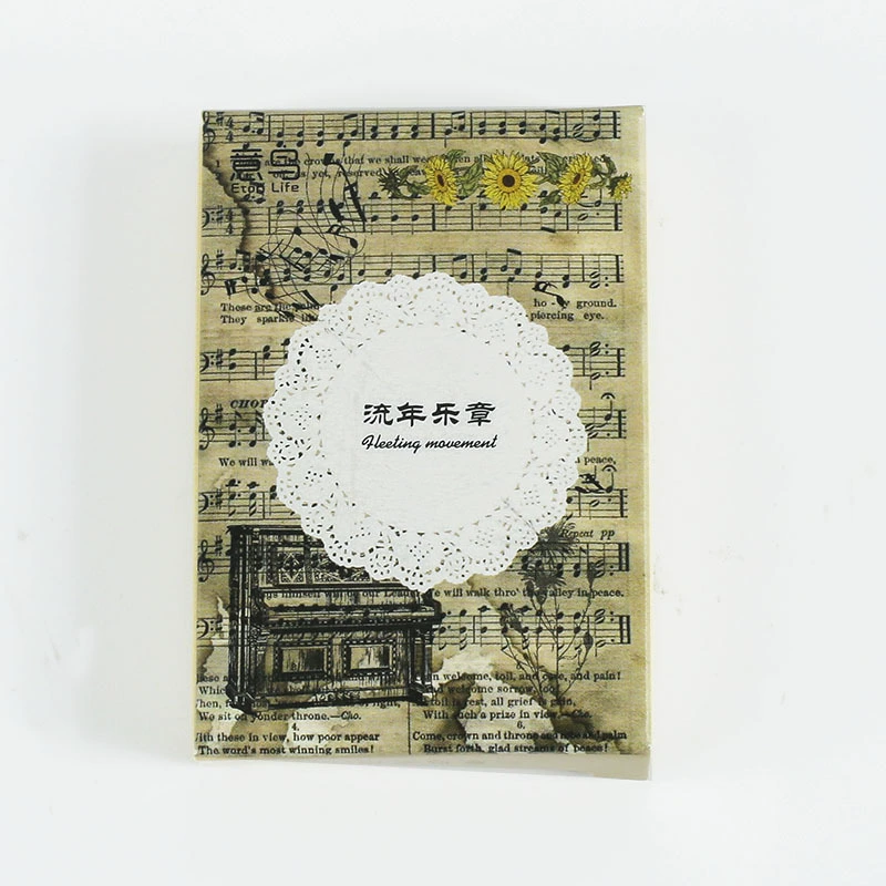 Набор наклеек серии Yifu Retro Cherish, литературный блокнот, материалы для DIY, 30 штук, 4 дизайна по 4 шт.