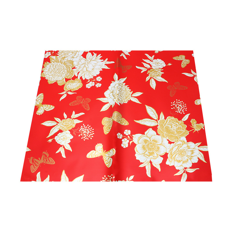 Flores de mariposa de flores de papel de embalaje de flores de oro de papel de embalaje de canasta abierta de papel de embalaje de película impermeable de flores materiales de ramo de flores