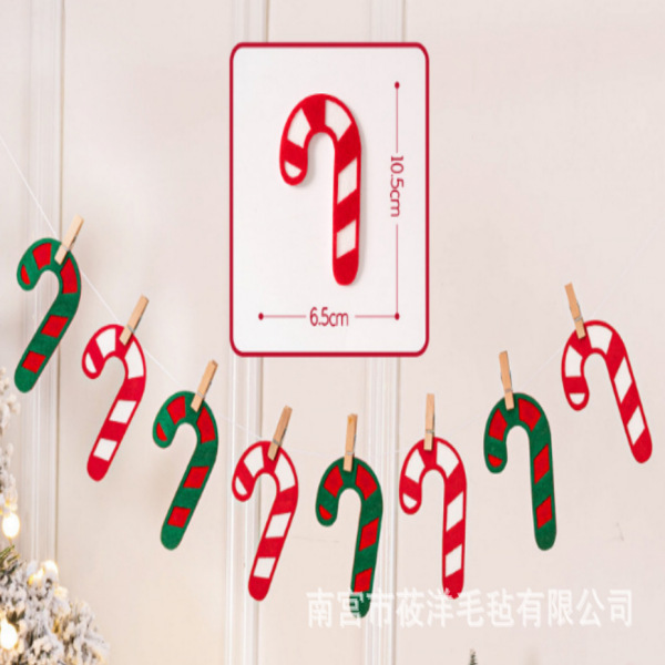 クリスマス装飾吊り旗クリスマス不織布旗ショッピングモールホテル吊り下げ装飾文字カラフルな旗|undefined