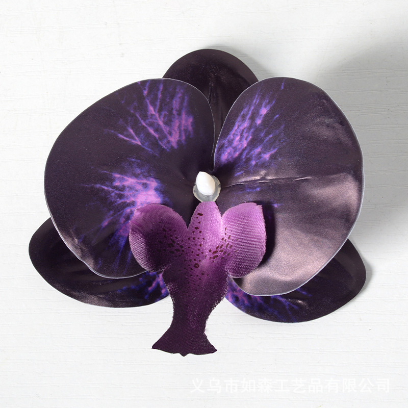 シミュレーションフィルム胡蝶蘭花頭花弁シミュレーション花アクセサリーヘアピンdiy手作りウェディングドレス装飾|undefined