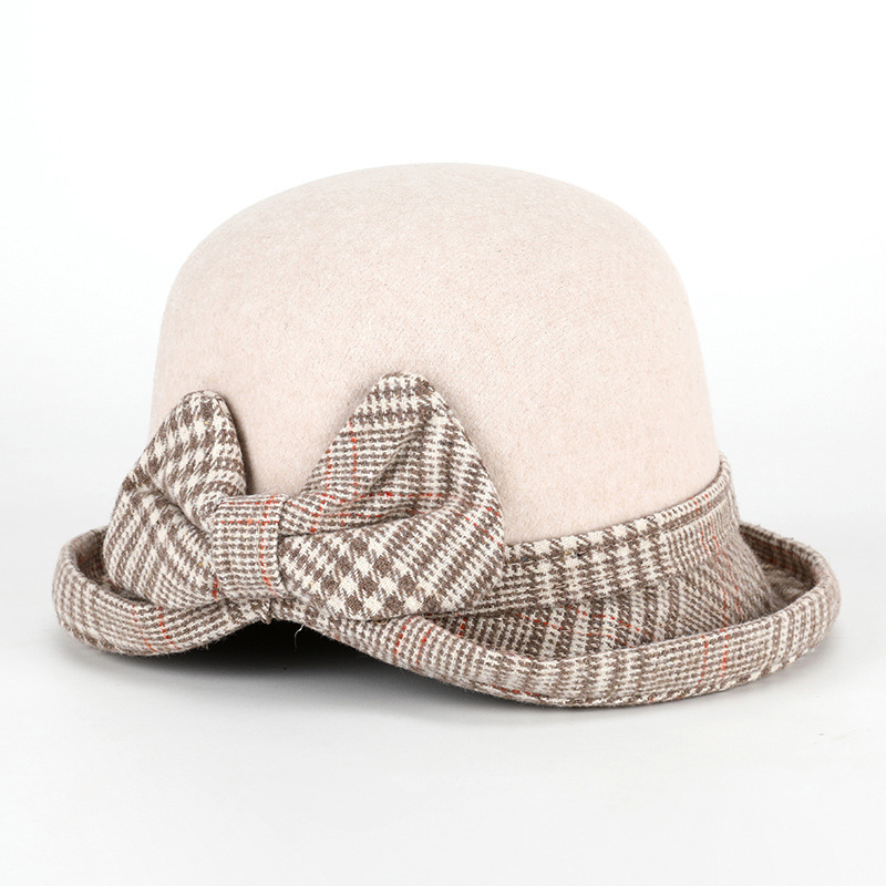 Sombrero de las mujeres otoño e invierno nuevo sombrero de lana de las mujeres moda plegable suave conformación cúpula caliente cuenca sombrero al por mayor
