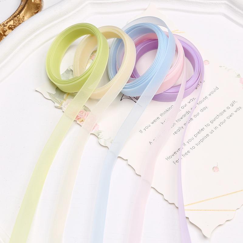 1cm wide fairy gas hazy soft light snow gauze belt handmade DIY bow hair accessories hair accessories hair clip accessories