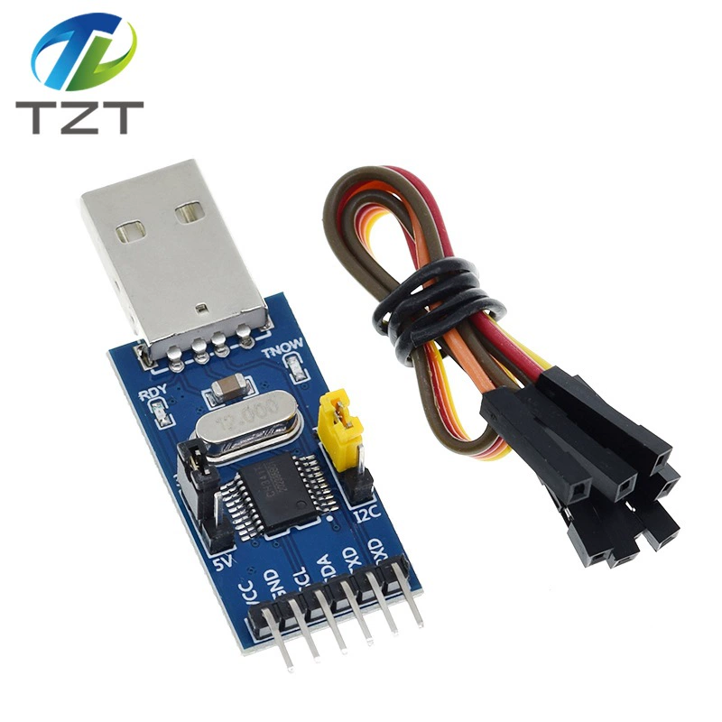 CH341T 2-в-1 модуль USB к I2C IIC UART USB к TTL однокристал последовательный порт