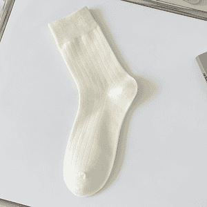 Vertical strip b style milky white (cotton)