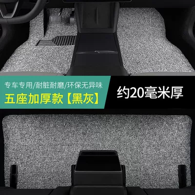 Suitable for Xpeng G3P7+ Mona M03 Car G6 Floor Mats P5 Wire Loop G9 Mat G3I Driver and Passenger Rear Seat Single Mat (Modelə uyğun ayaqaltı) - xpeng-g3-passenger-slide-rail-without-steps-thickened-five-seater-black-and-gray-about-20-mm-thick