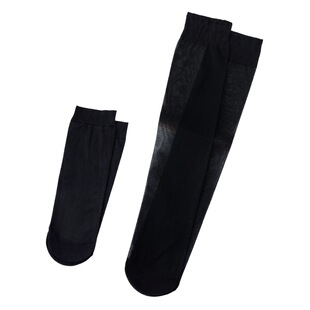 Lolita Lolita JK stockings female Japanese students thin black and white long tube calf stockings uniform Loli socks