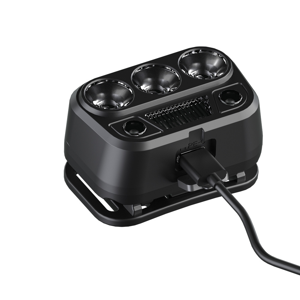 Inducción inteligente USB carga inducción faro LED noche pesca portátil fuerte luz noche corriendo pequeño faro al aire libre faro