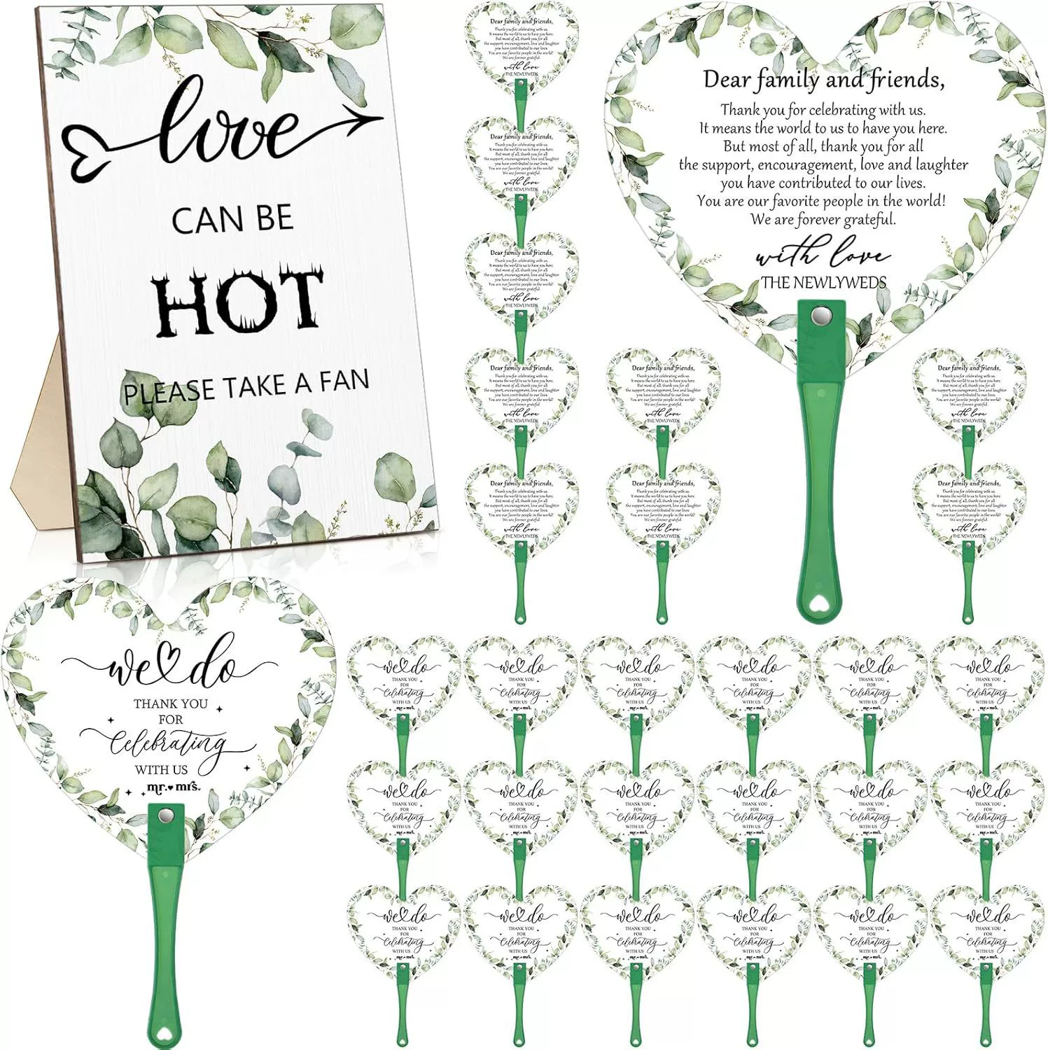 Новый свадебный веер с деревянной ручкой для свадьбы, дня рождения, ужина, сувенир, банкетное украшение, аксессуары