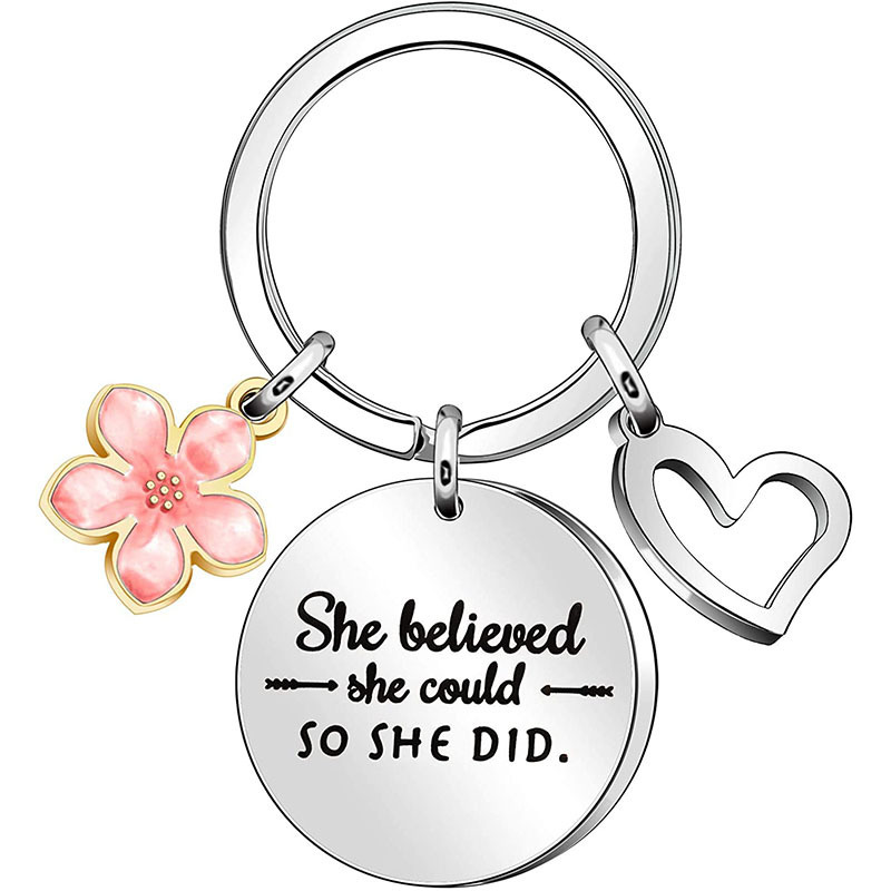Amazon Stainless Steel Inspirational Keychain Inspirational Quotes for Daughter Niece Sister Best Friend Gift