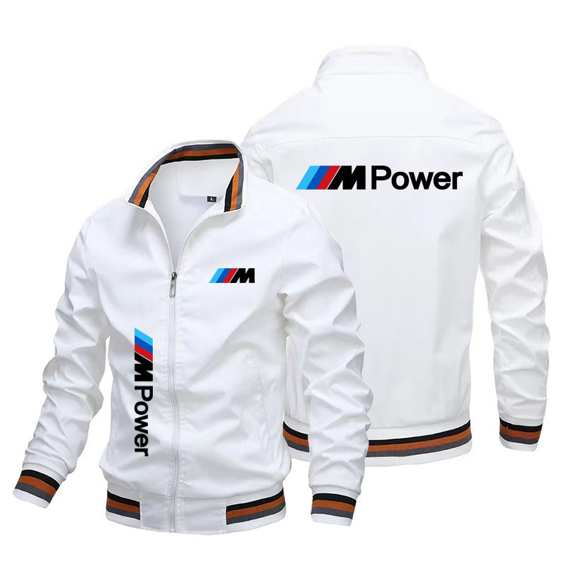 Spring and Autumn Cross Border Men's Zipper Car Logo Cardigan Biker Jacket Outdoor Cycling Windproof Jacket Coach Jacket Spring and Autumn Cross Border Men's Zipper Car Logo Cardigan Biker Jacket Outdoor Cycling Windproof Jacket Coach Jacket