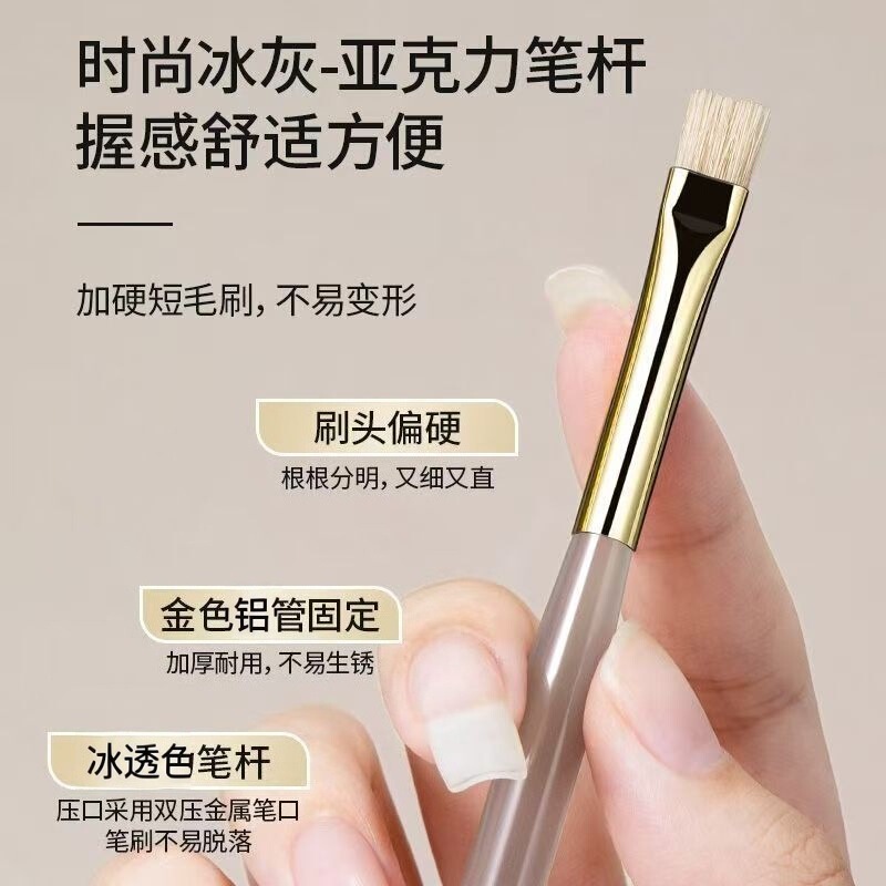Nail Art Hard-Bristle Styling Brush (Gold Copper Tube) with Hard Short Bristles That Are Not Easily Deformed, Featuring a Large, Round Texture Design Nail Art Hard-Bristle Styling Brush (Gold Copper Tube) with Hard Short Bristles That Are Not Easily Deformed, Featuring a Large, Round Texture Design