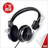 Black headphones drop-shaped