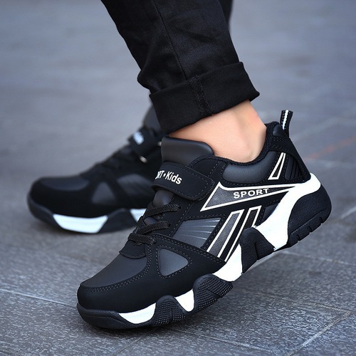 Boys' Shoes for Children Aged 6-12, Sports Shoes for Spring and Autumn, Breathable, Durable, Non-slip, for Older Children Running Trendy Shoes