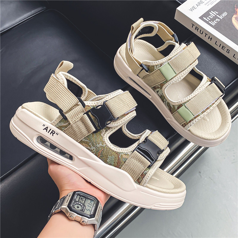Sandalias de verano para hombres, zapatos de playa deportivos juveniles casuales junto al mar