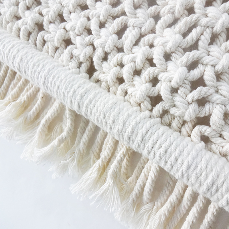 DIY民宿客厅卧室墙上挂毯北欧风墙饰壁挂家居软装饰编织棉绳挂饰