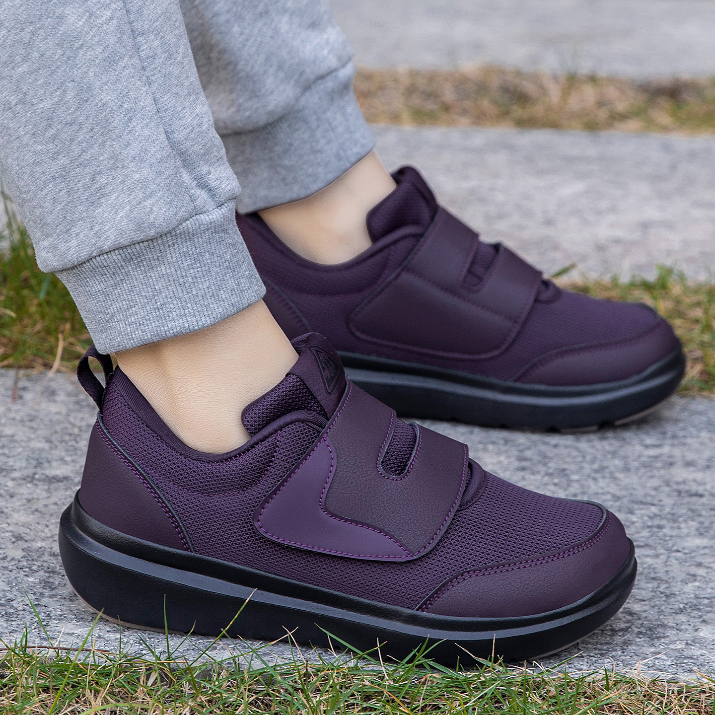2026 New Large Size Velcro Elderly Men, Lightweight, Shock-Absorbing, Non-Slip, Sports And Casual Walking Shoes For_vogvips.com