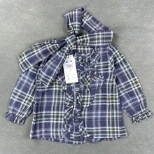 原单女童梭织衬衫时尚衬衣直播网销童装批发Original baby shirt