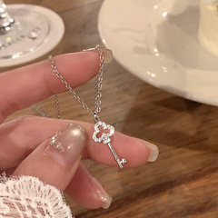 精致魔法钥匙项链女闪锆轻奢松驰感甜美锁骨链小众设计高级感颈链