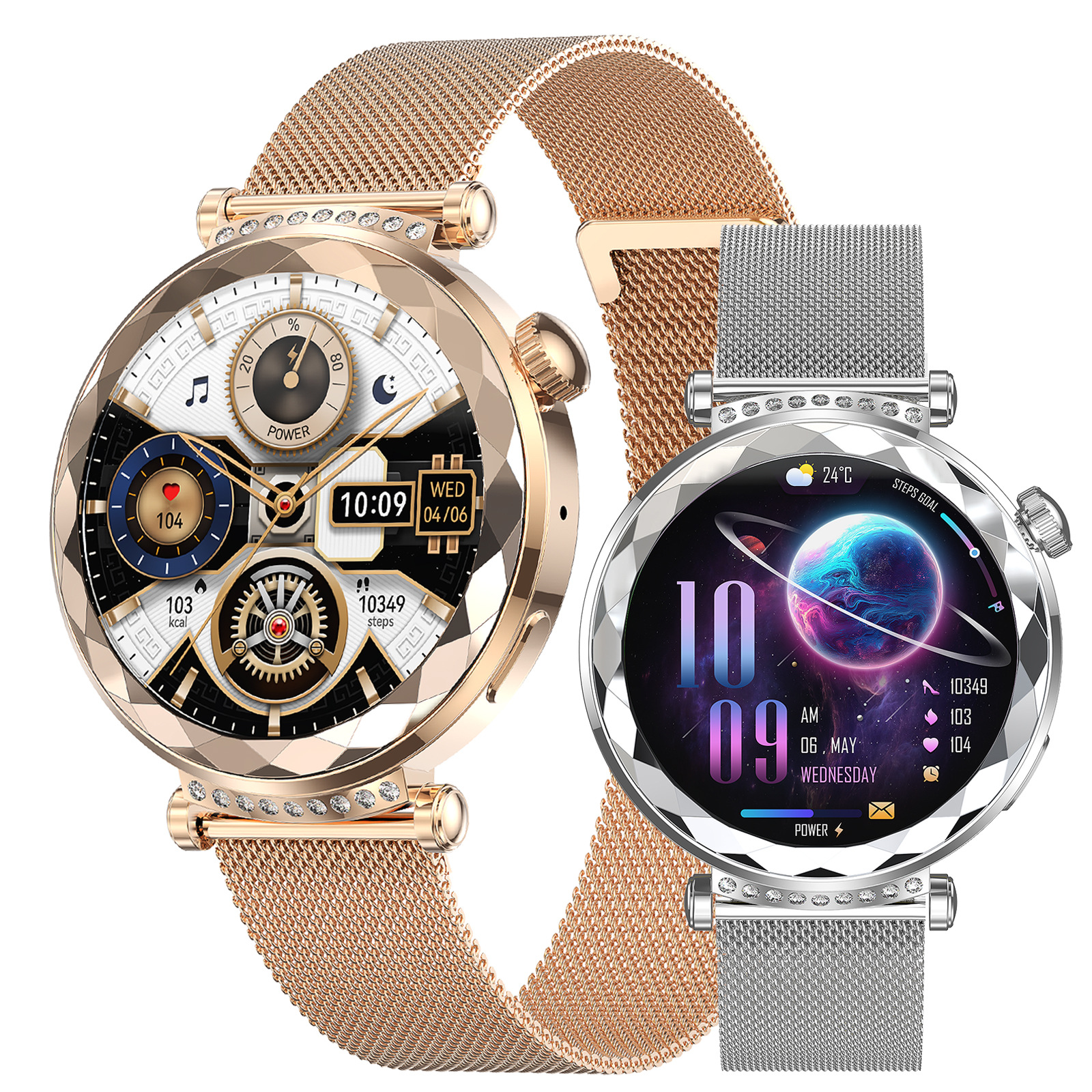 Hk88 Smart Watch 1.19Inch Bluetooth Call True Heart Rate Step Sleep Monitoring Women's Sports Watch