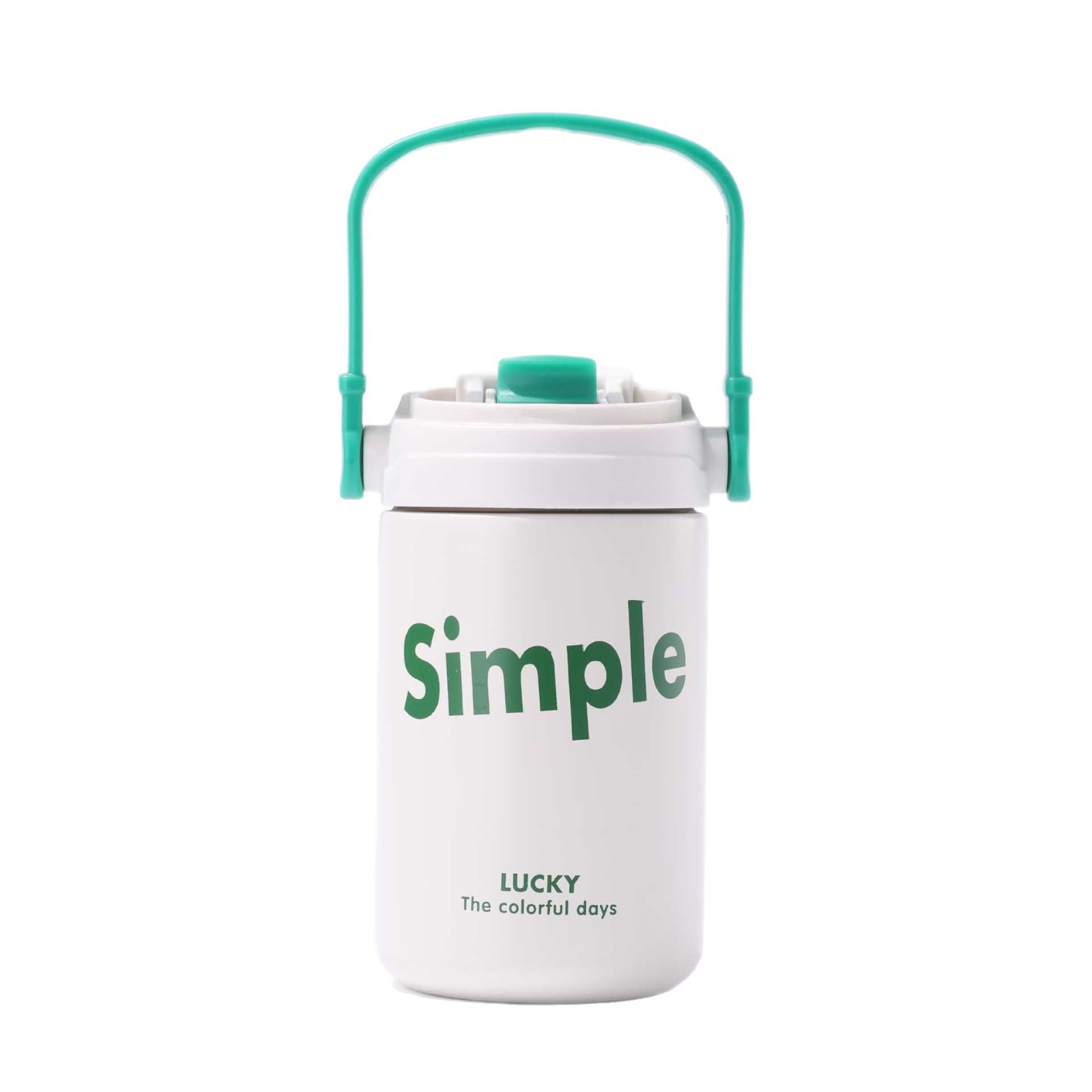 Taza de aislamiento de acero inoxidable 304 de moda Taza de café simple Taza portátil de doble bebida Taza de pareja al por mayor