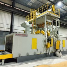 青岛佳浩机钢结构辊道通过式抛丸机金属五金表面除锈全自动抛丸机