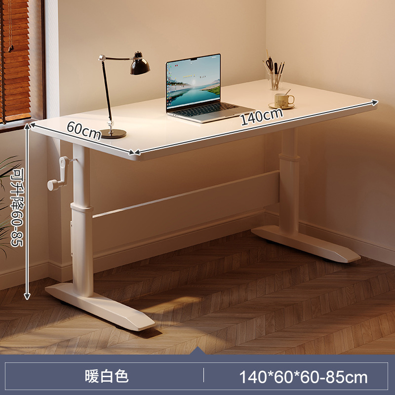 Escritorio elevador Escritorio de computadora de madera maciza Escritorio moderno de lujo ligero Escritorio de estudio de dormitorio Hogar de estudiante Banco de trabajo de oficina simple