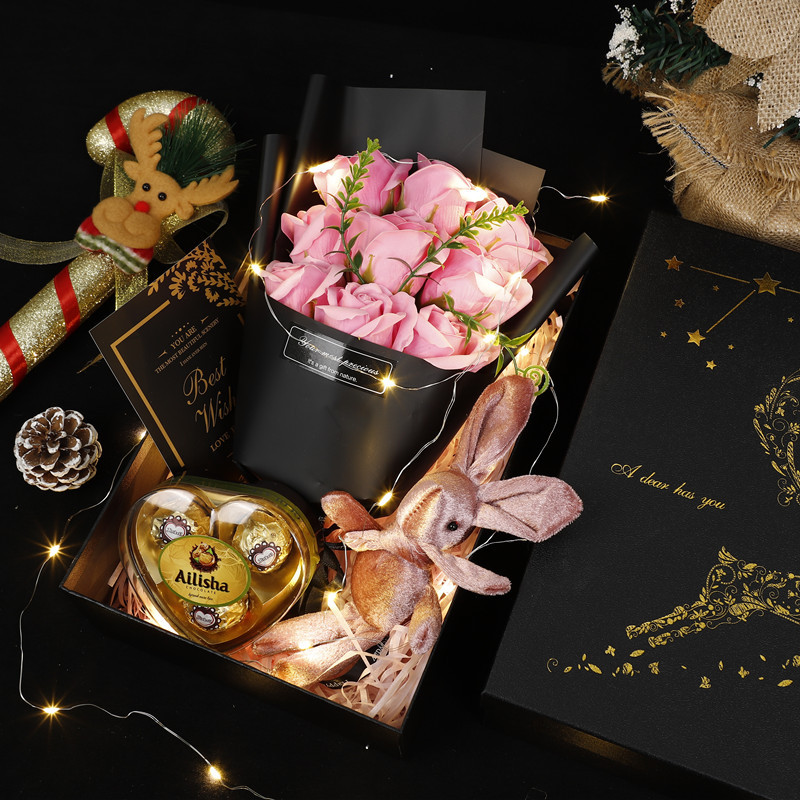 星之鹿【粉色】许愿兔+巧克力