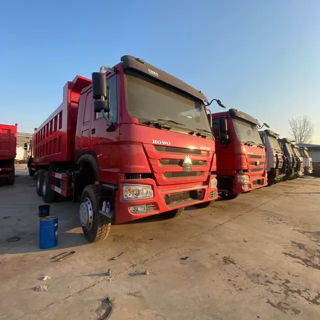 汽车出口6x4豪沃重卡自卸车380马力翻新再智造车型可选全新货箱