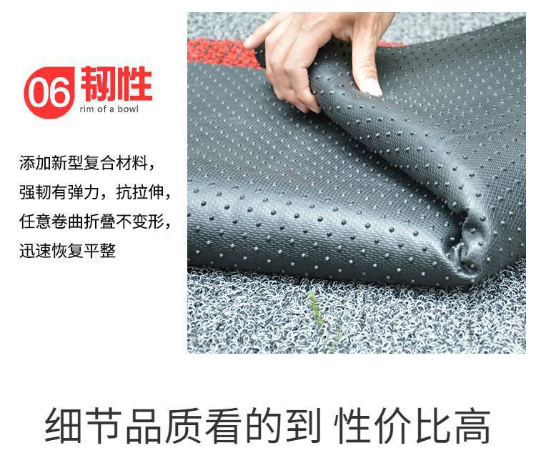 Thickened silk loop floor mat, extra-thick foot mat for home use, entrance door, elevator corridor carpet, car floor mat, can be cut to size
