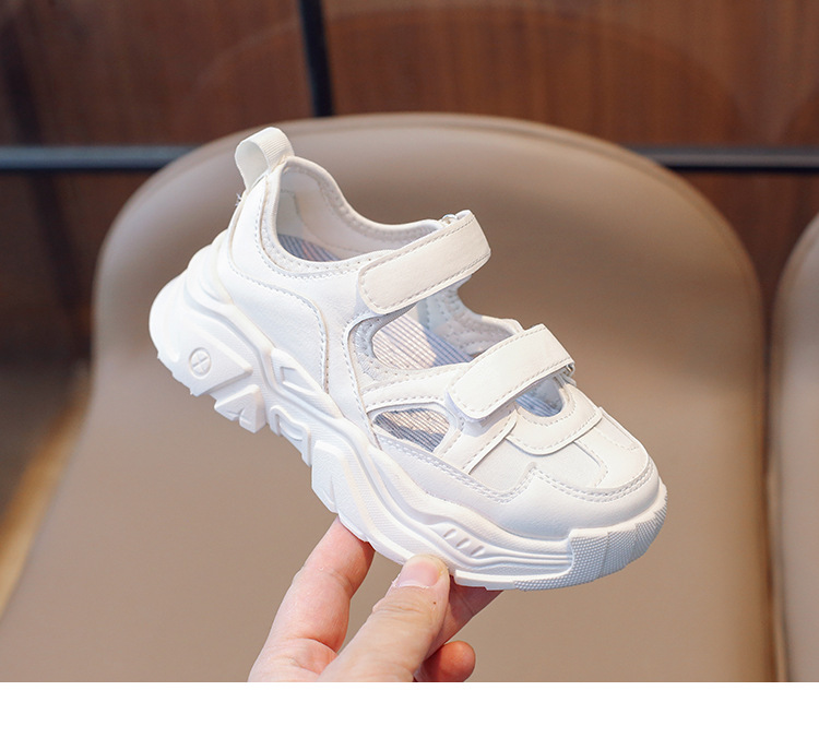 Sandales polyvalentes décontractées pour enfants, chaussures de sport ajourées et respirantes pour garçons et filles, version coréenne, printemps et automne_voghion.com