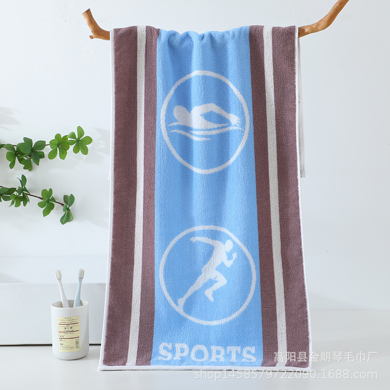 100*40cm Extended Cotton Sweat-Absorbent Sports Tennis Towel, Soft and Skin-Friendly, Large Fitness Sports Towel for Export 100*40cm Extended Cotton Sweat-Absorbent Sports Tennis Towel, Soft and Skin-Friendly, Large Fitness Sports Towel for Export