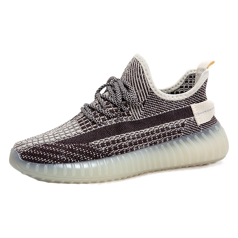 Zapatillas Coconut con suela blanda, talla extra grande, deportivas transpirables de malla Flyknit, ligeras, informales, de moda para correr, en stock de fábrica transfronteriza.