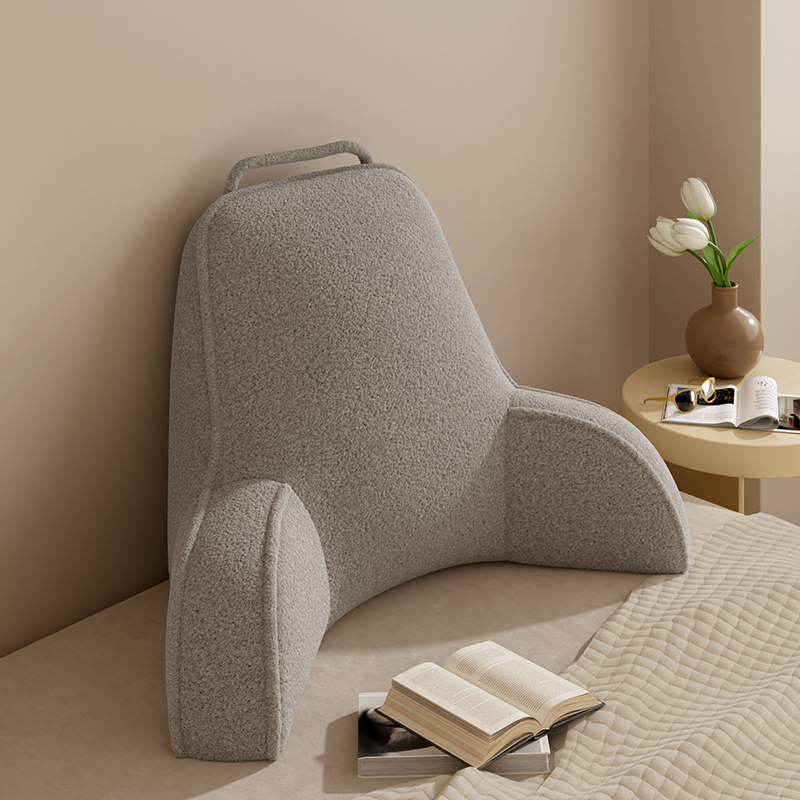 베개 없음 - 루프 벨벳 - 밝은 회색