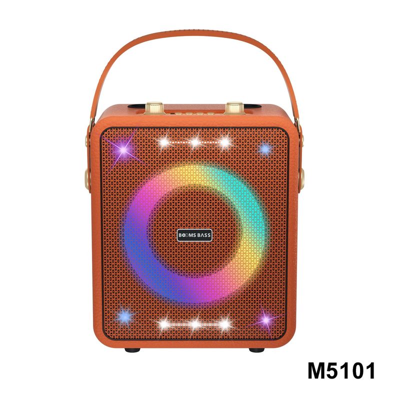 BOOMS BASS M5101 ポータブル Bluetooth スピーカー屋外サブウーファーハイパワーワイヤレスカラオケカードオーディオ D|undefined