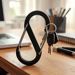 高品質 No.9 8 字型鋼線バックル S 字型両面アルミニウム合金屋外安全登山バックル充電宝物バックパックバックル