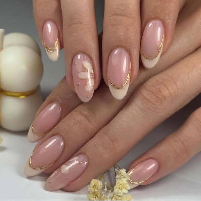Cross-Border French-Style Nail Stickers Pink Cow Print Press-On Nails Yin-Yang Nail Stickers Nails Press-On Nail Art Wholesale Cross-Border French-Style Nail Stickers Pink Cow Print Press-On Nails Yin-Yang Nail Stickers Nails Press-On Nail Art Wholesale