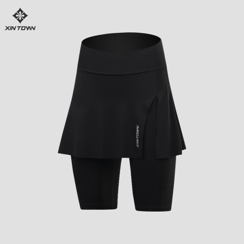 XINTOWN Shorts Saia Ciclismo Esponja Shorts Bicicleta Equitação Calças Respiráveis ​​de secagem rápida Primavera Outono Verão Culottes apertados