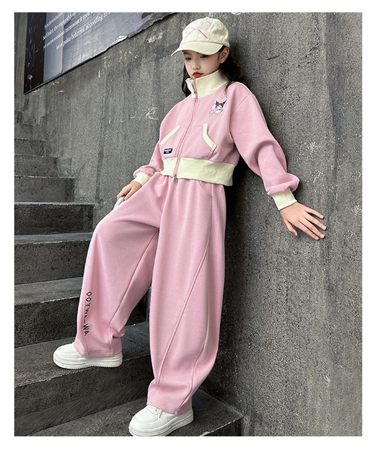 Stilvolles Mädchen Kapuzenpullover Und Hosen Set Für Den Herbst_voghion.com