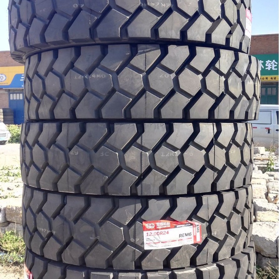 出口/批发港口叉车胎12.00R20 1200R24REM6港机工业轮胎可出口