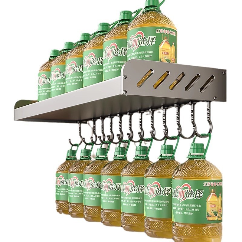 銃の灰色の台所の物置棚は広くて穴を開けないで壁掛けの調味料の碗の皿の収納棚の壁の小さい家電の物置棚を掛けます。|undefined