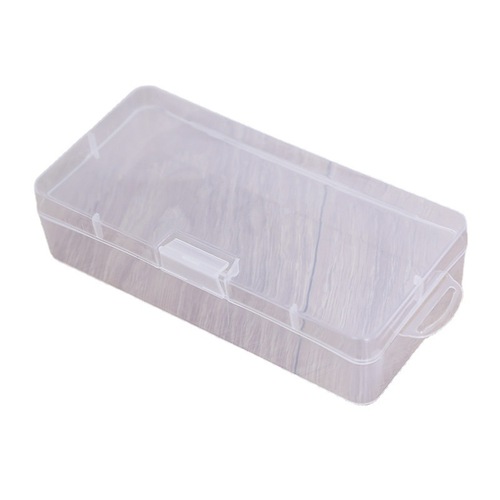 Snap large rectangular plastic box transparent stationery tool organizer box with lid mobile phone accessories storage box PP